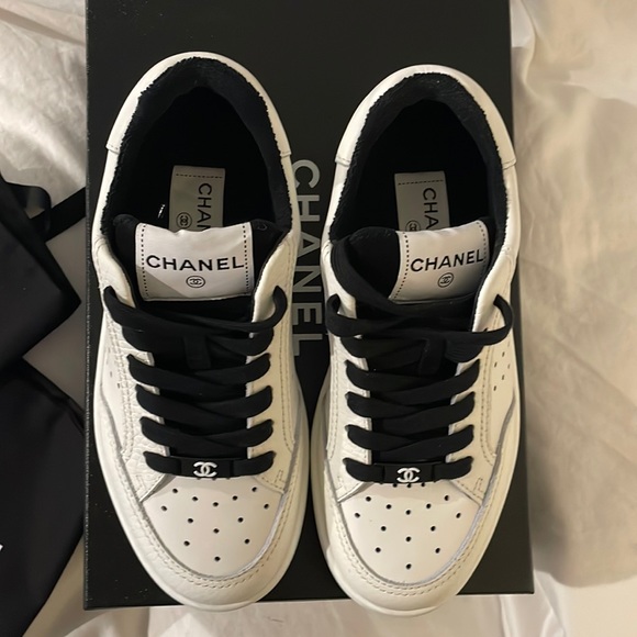 ‼️SOLD‼️ Chanel Logo Sneakers 36.5 - Picture 5 of 13